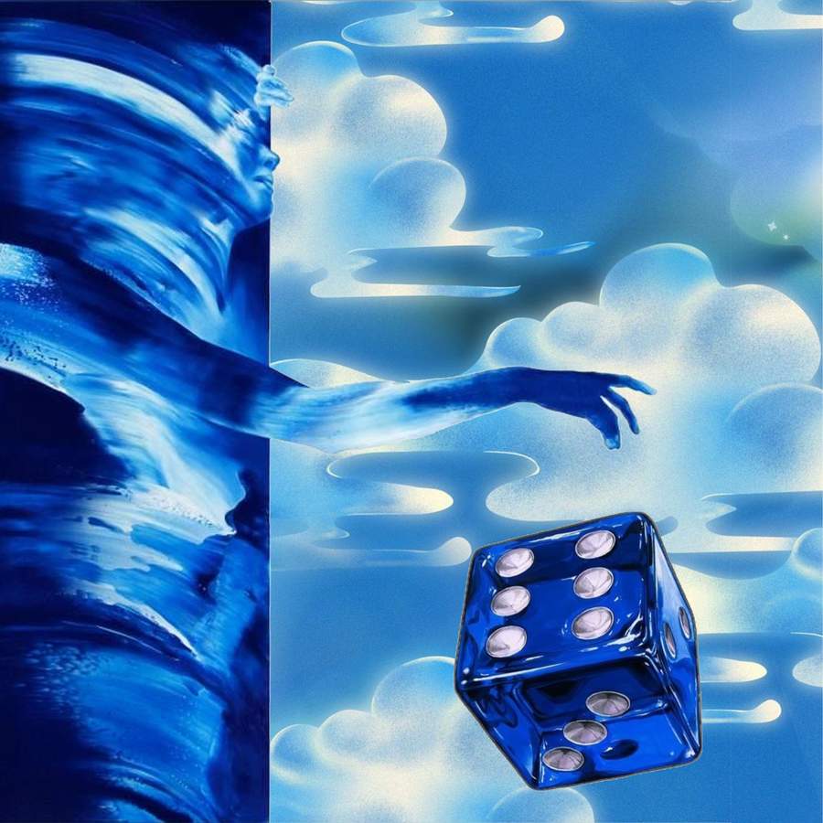 blue-dice design